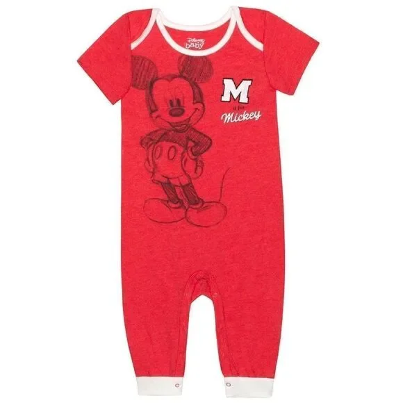 MICKEY INFANT Super Soft Hacci Knit Romper 3-pack Set - Picture 2 of 8